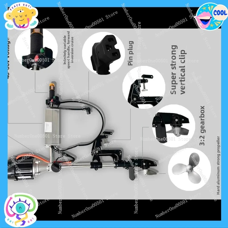 12V 24V 48V 60V 72V Brushless  - Fishing Boat Outboard Motor ulasan dan harga