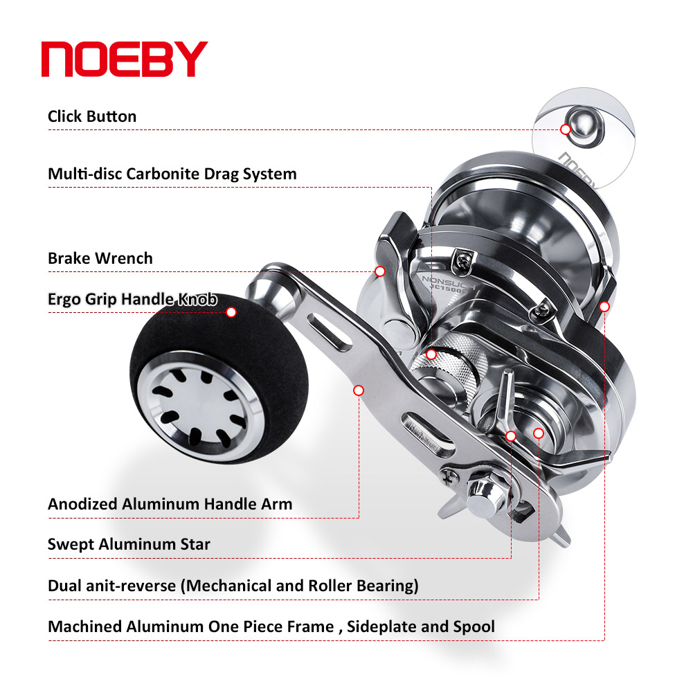 NOEBY Slow Pitch Jigging Reel  - Fishing Boat Aluminum ulasan dan harga