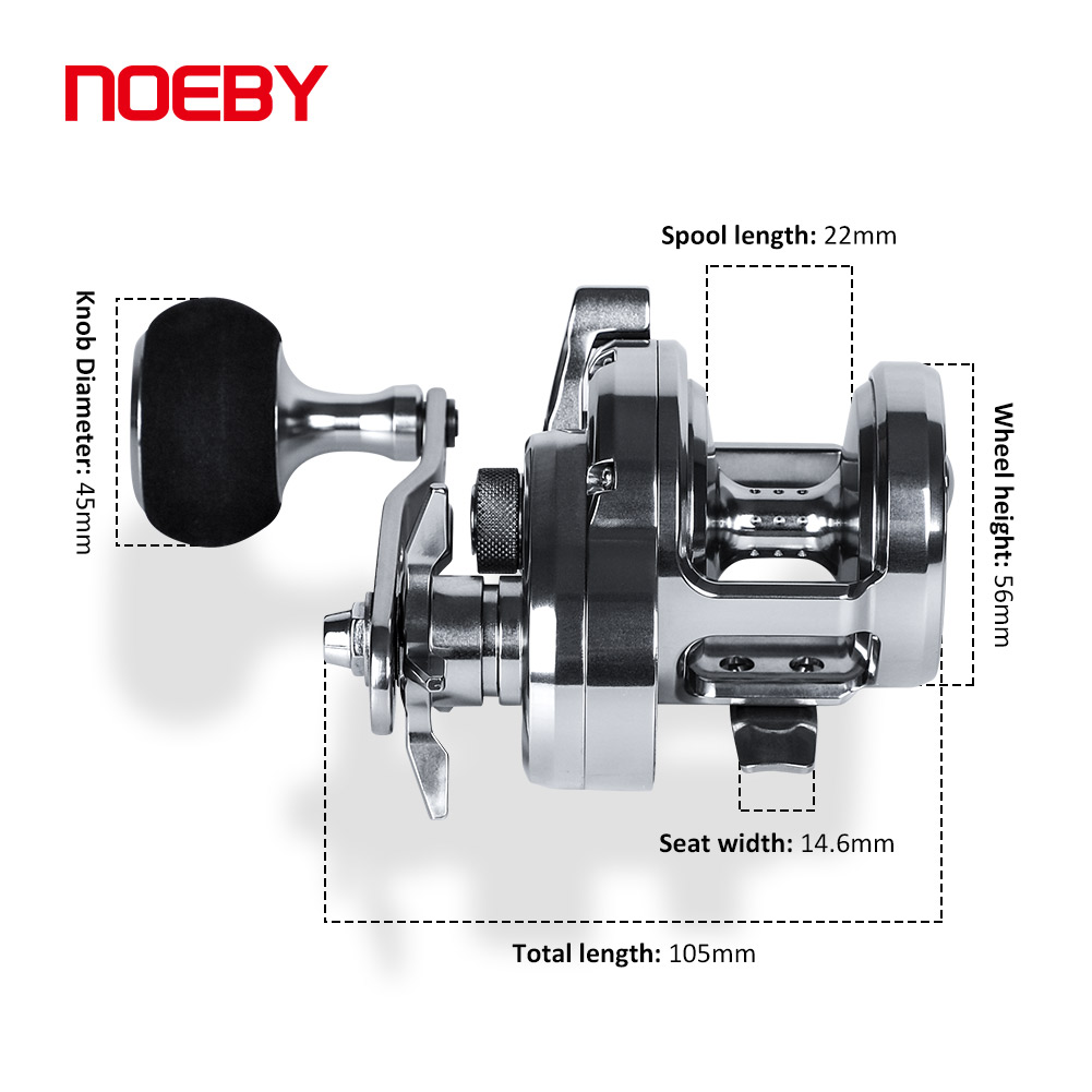 NOEBY Slow Pitch Jigging Reel  - Fishing Boat Aluminum ulasan dan harga